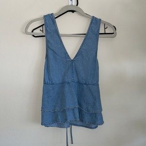 American eagle denim top
